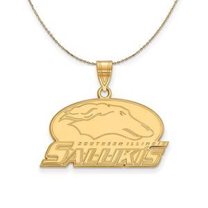 14k Yellow Gold Southern Illinois U. Medium Necklace - 16 Inch